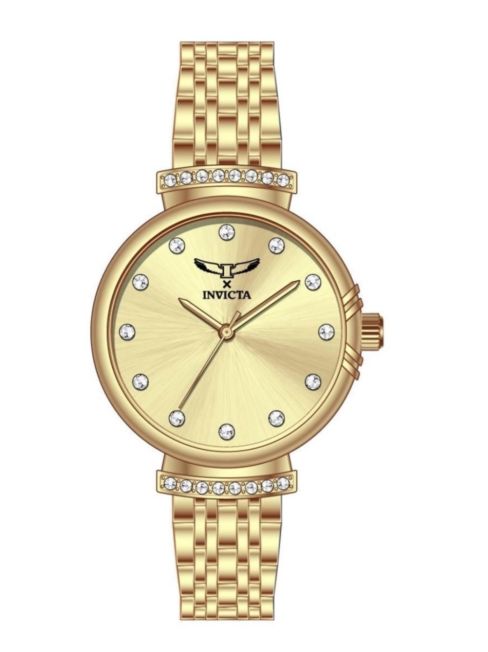 Invicta Angel Women's Watch - 34mm, Gold, Austrian Crystals (69953)